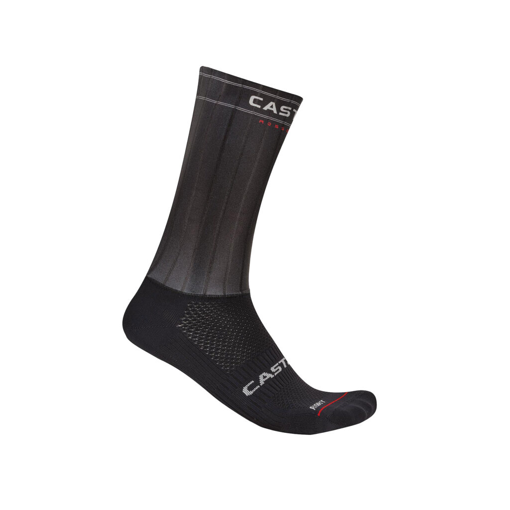 Castelli Fast Feet 4 Sock Aerodynamische Radsocken XXL black