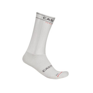 Castelli Fast Feet 4 Sock Aerodynamische Radsocken XXL white