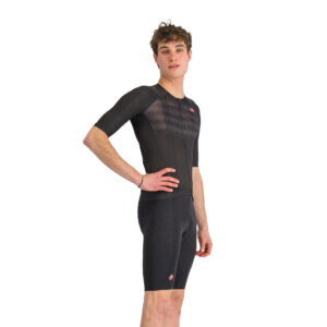 Castelli Free Aero Race S Bibshort Kurze Herren Trägerhose mit Polster M black