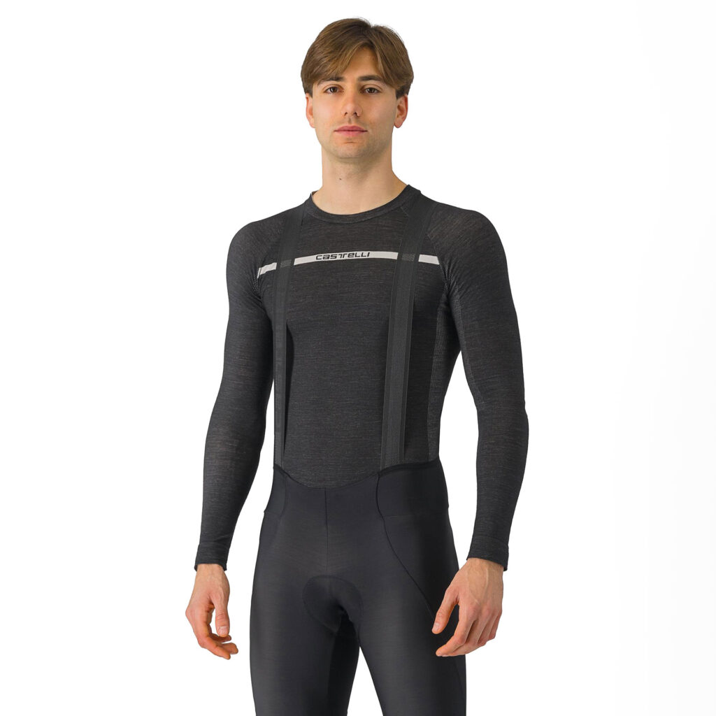 Castelli Merino Seamless Baselayer Langarm Funktionsunterhemd XXL black