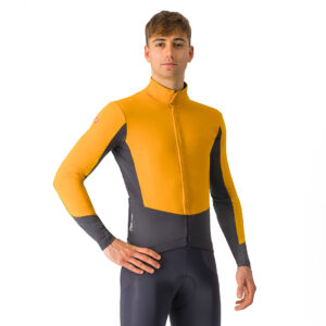 Castelli Perfetto Air Jacket Fahrradjacke Herren M vivid orange/dark gray
