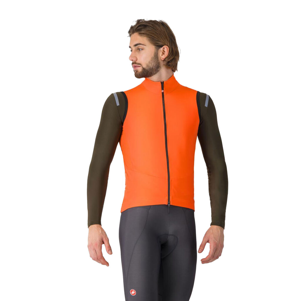 Castelli Perfetto Air Vest Windweste Herren S brilliant orange