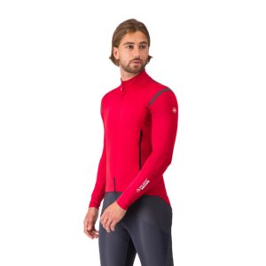 Castelli Perfetto Ros 3 Jacket Wasserabweisende Herren Radjacke 3XL rich red/black reflex