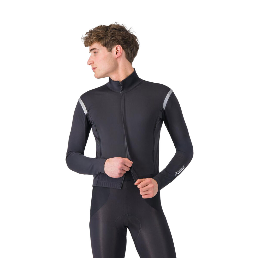 Castelli Perfetto Ros 3 Jacket Wasserabweisende Herren Radjacke M light black/silver reflex