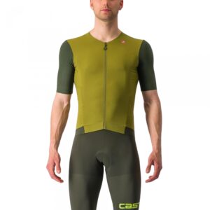Castelli Premio Black Jersey XL Avocado Green/Deep Green
