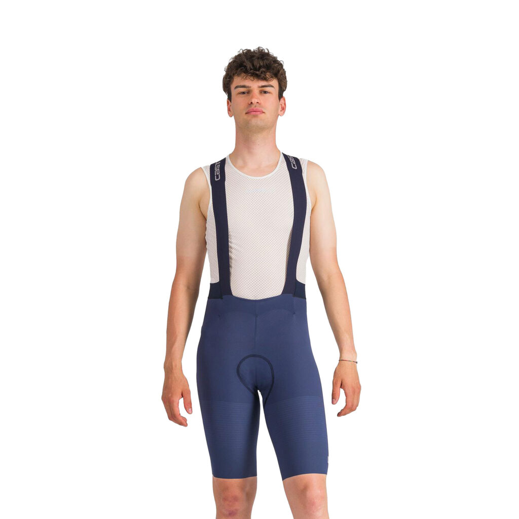 Castelli Premio Evo Bibshort Kurze Herren Trägerhose mit Polster S belgian blue