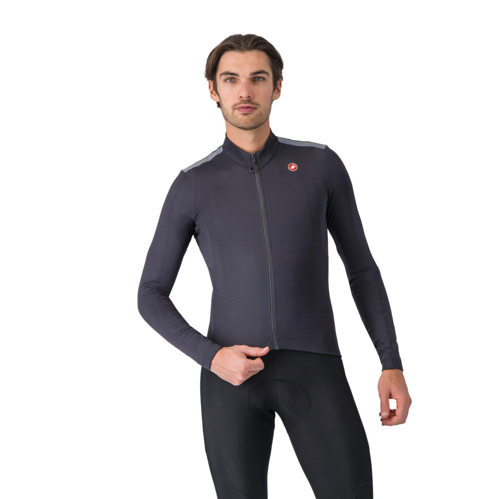 Castelli Puro 4 Jersey Langarmtrikot für Frühling & Herbst XXL dark gray