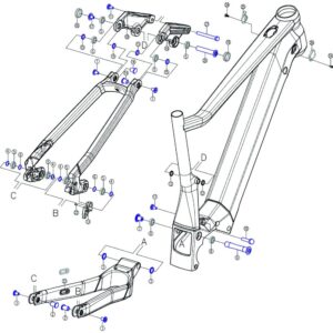 Centurion Bolzenkit Inkl. Federbeinbol Lhasa E My20