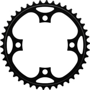 Centurion Kettenblatt 4-Arm Narrow-Wide 40 Zähne, 104 mm BCD, Schwarz - mit Schutzscheibe