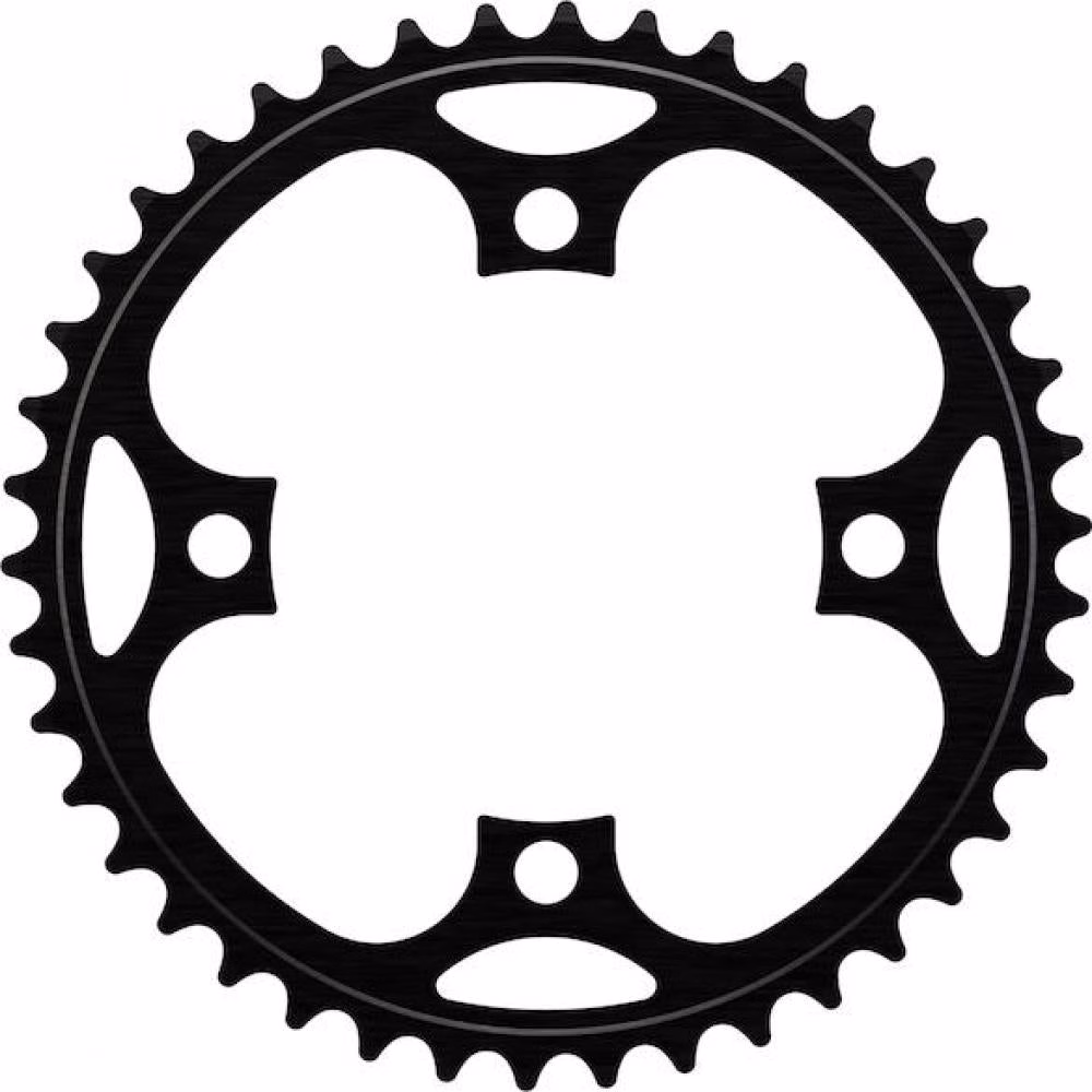 Centurion Kettenblatt 4-Arm Narrow-Wide 40 Zähne, 104 mm BCD, Schwarz - mit Schutzscheibe