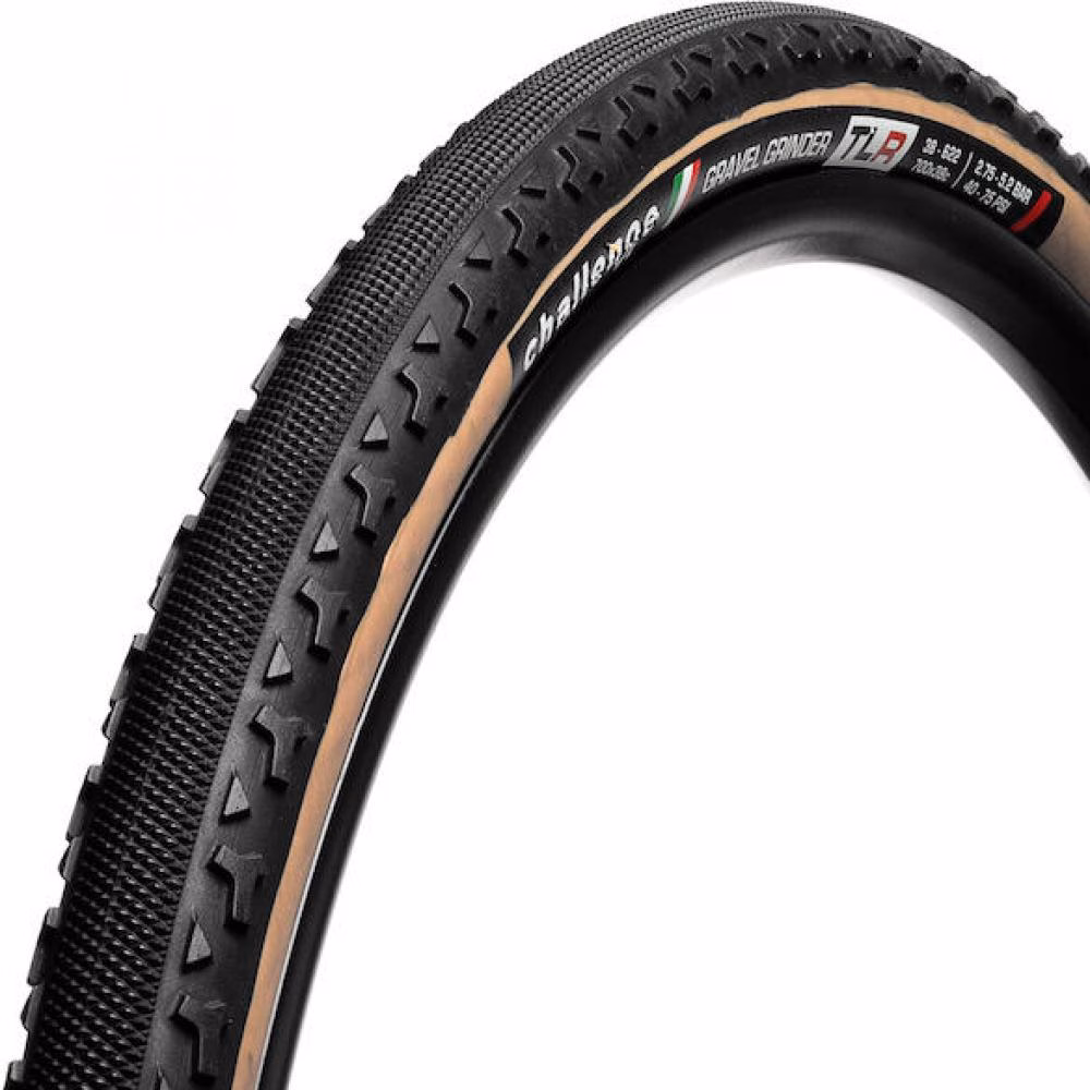 Challenge Gravel-Reifen Gravel Grinder TLR Clincher 28 Zoll (38-622) Schwarz/dunkelbraun - schneller Gravel-Allrounder