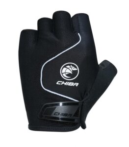 CHIBA Cool Air - Radhandschuhe kurz, schwarz, Größe M, atmungsaktiv, Gelpolsterung