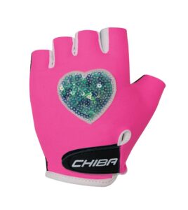 CHIBA Cool Kids - Kinder Radhandschuhe neonpink, Größe L