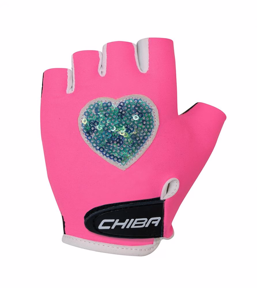 CHIBA Cool Kids - Kinder Radhandschuhe neonpink, Größe L