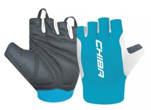 Chiba Handschuhe Mistral kurz Gr. M / 8, schwarz/türkis