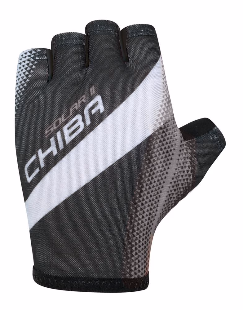 CHIBA Solar II - Radhandschuhe schwarz/schwarz, XXL, atmungsaktiv, leicht
