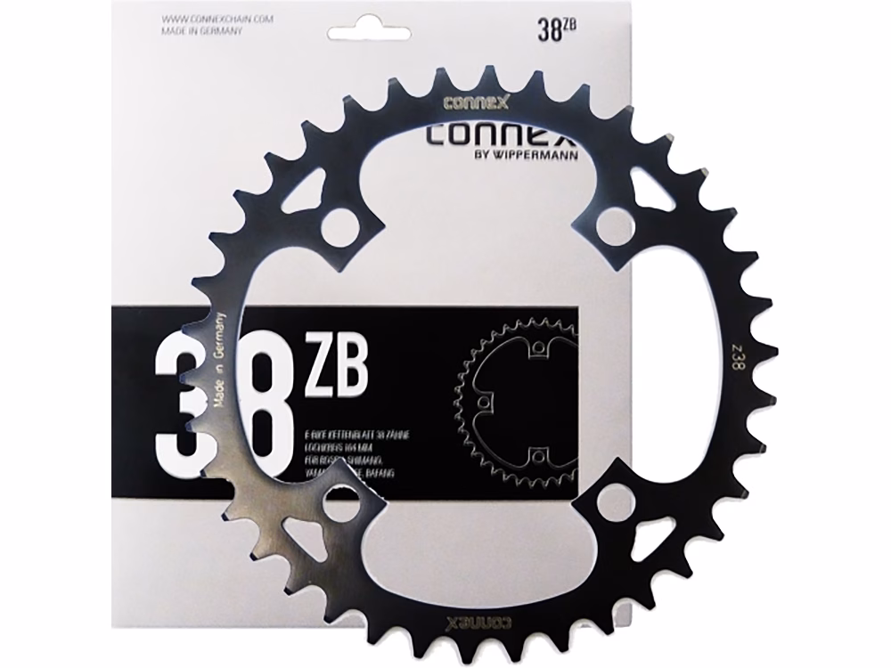 Connex eBike Kettenblatt Bosch / Shimano / Yamaha / Brose (38 Zähne | ø104mm | schwarz)