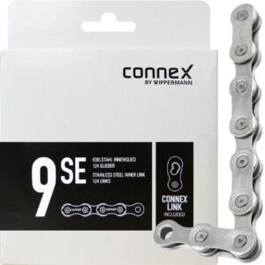Connex Wippermann Kette 9SE 1/2"x11/128" 124 Gl. 9-fach mit Connex-Link für E-Bike