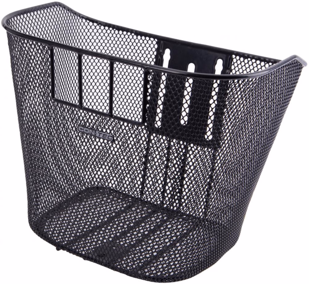 Contec Fahrradkorb Espresso schwarz 25x34x28 cm