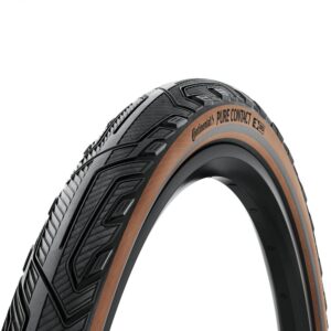 Continental 47-622 Pure CONTACT Faltreifen E-50 Vectran Schwarz/Coffee-Reflex - Pannenschutz & Nachhaltigkeit