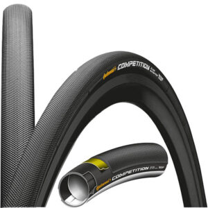 Continental Competition TT Schlauchreifen 25x28 mm schwarz - Premium Rennradreifen für Wettkampf