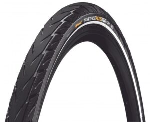 Continental Contact Plus City 27.5x2.20 Zoll (55-584) schwarz Reflex E-50 Drahtreifen mit SafetyPlus Breaker, ideal für E-Bikes bis 50 km/h, höchster Pannenschutz, geringer Rollwiderstand