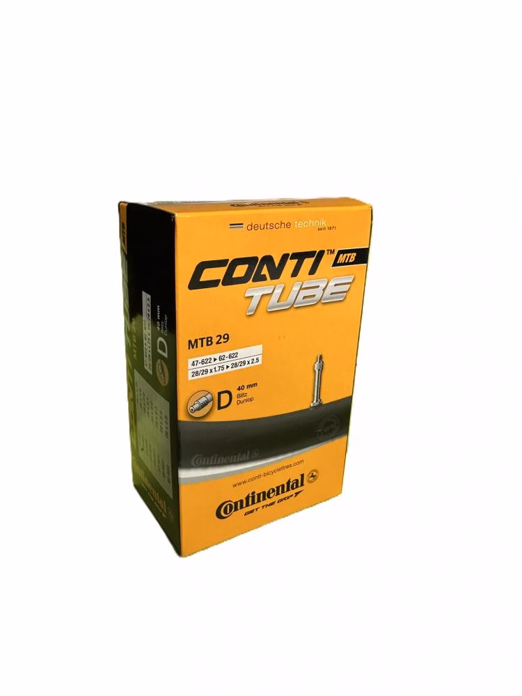Continental Fahrradschlauch MTB 29 Zoll 28x1.75-2.50 (47-62/622) Dunlopventil DV 40mm - Butyl Schlauch für Mountainbike