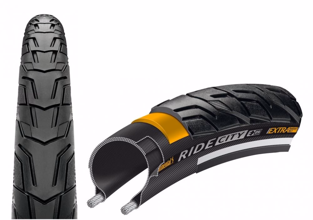 Continental Reifen Conti Ride City 26x1.75 Zoll 47-559 schwarz Reflex E-25