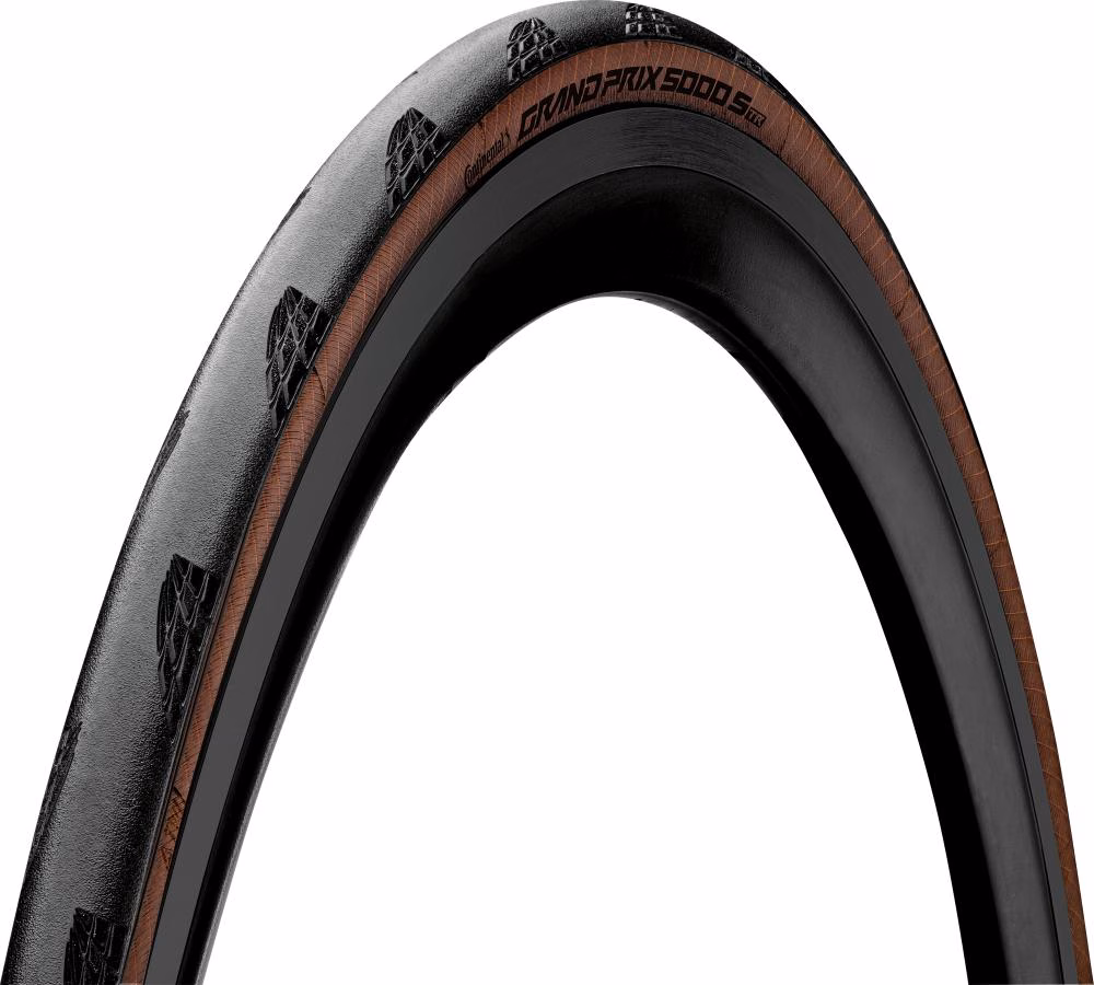 Continental Reifen Grand Prix 5000 S TR 28x1.10 Zoll 28-622 schwarz braun TLR faltbar - Faltreifen