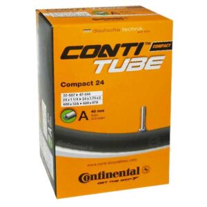 Continental Schlauch Conti Compact 24 Zoll - 24x1.25-1.75 (32-47/507-544) - AV 40mm Autoventil - Fahrradschlauch