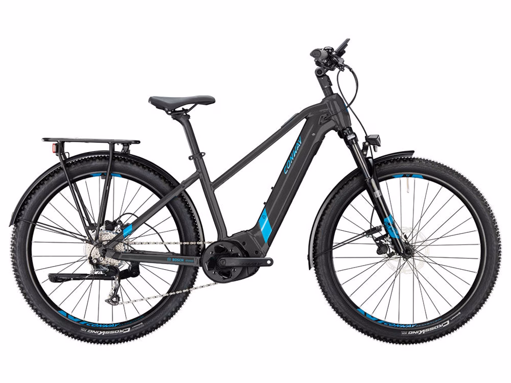 Conway Cairon C 2.0 Mid | Trekking E-Bike | 29" | 625Wh | Bosch CX | black metallic matt / turquoise metallic Größe: 53 cm