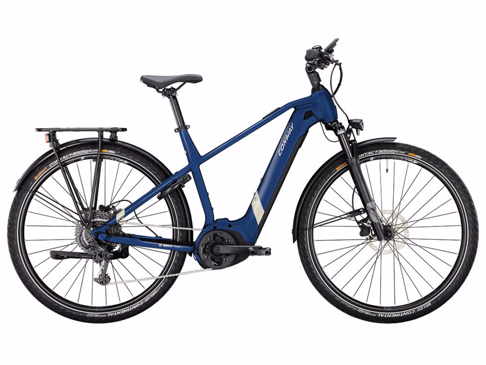 Conway Cairon T 2.0 625 High | Trekking E-Bike | 28" | 625Wh | Bosch | blue metallic / desert matt Größe: 57 cm