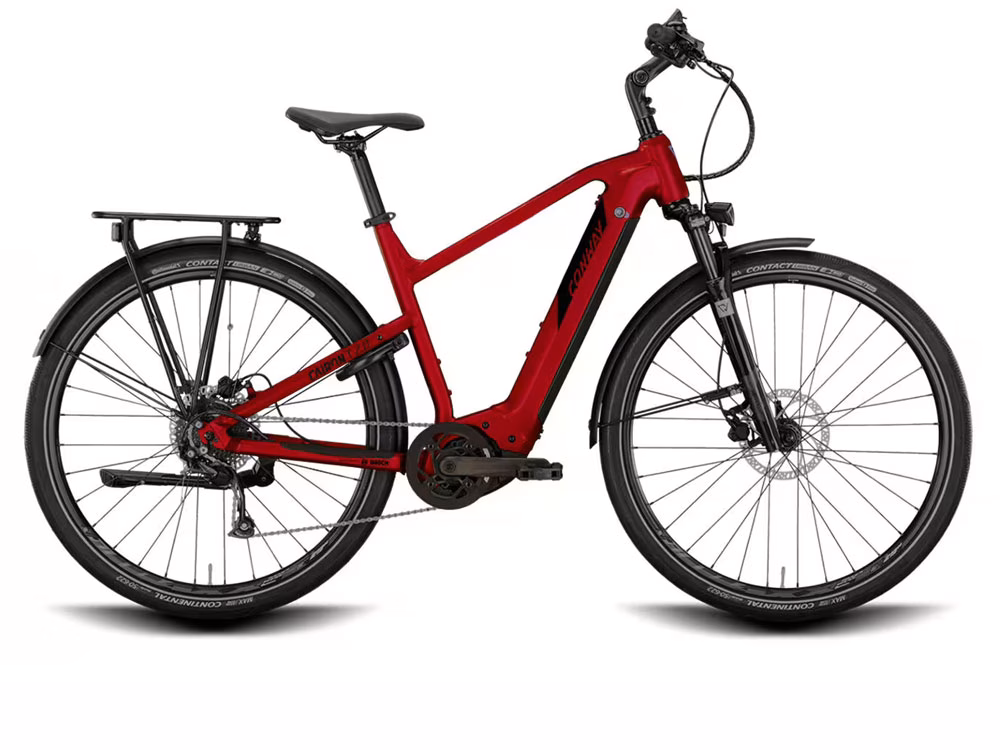 Conway Cairon T 2.0 625 High | Trekking E-Bike | 28" | 625Wh | Bosch | red metallic / black metallic Größe: 58 cm