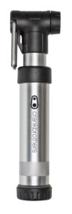 Crankbrothers Gem S Handpumpe inkl. Rahmenhalter silber