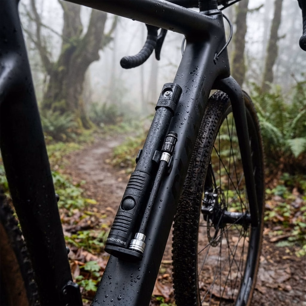 Crankbrothers Klic HP Handpumpe inkl. Rahmenhalter Midnight Edition schwarz