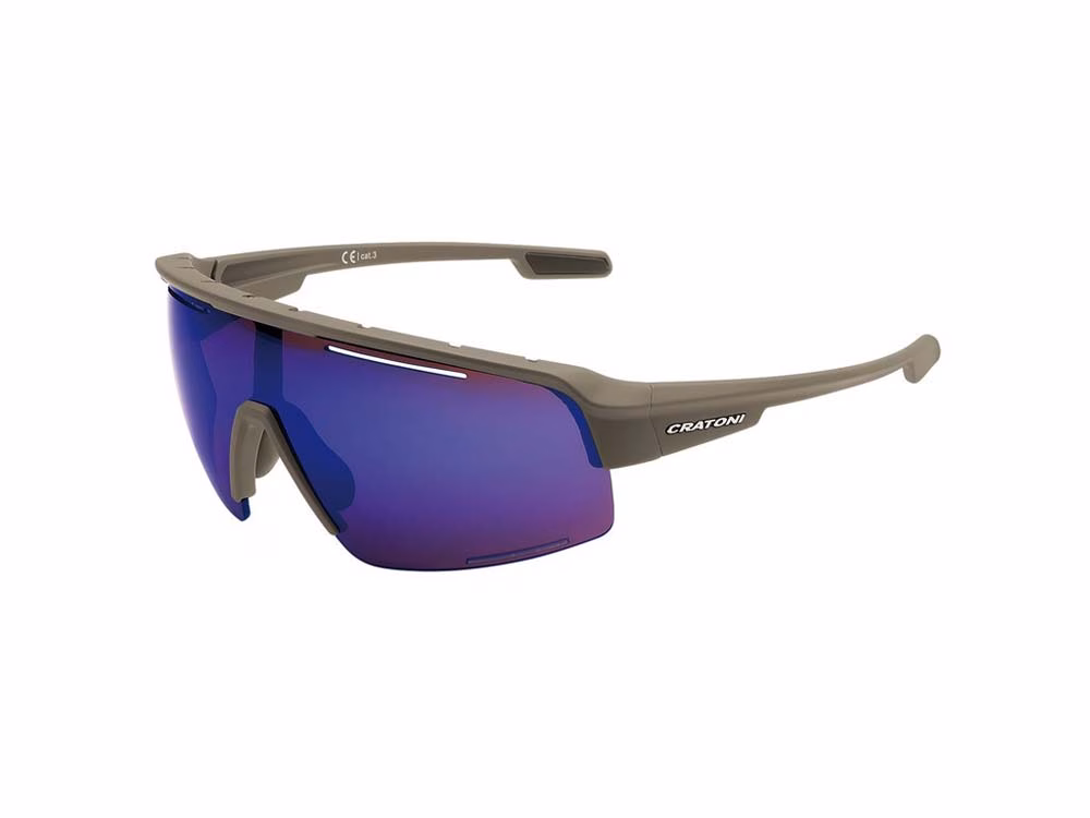 Cratoni C-Matic COLOR+ Sport Sonnenbrille (coffee | Gläser blau verspiegelt)