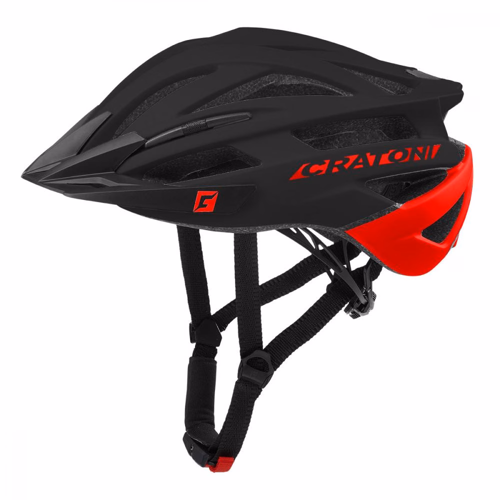Cratoni Fahrradhelm Agravic MTB schwarz rot matt L/XL 58 bis 62cm