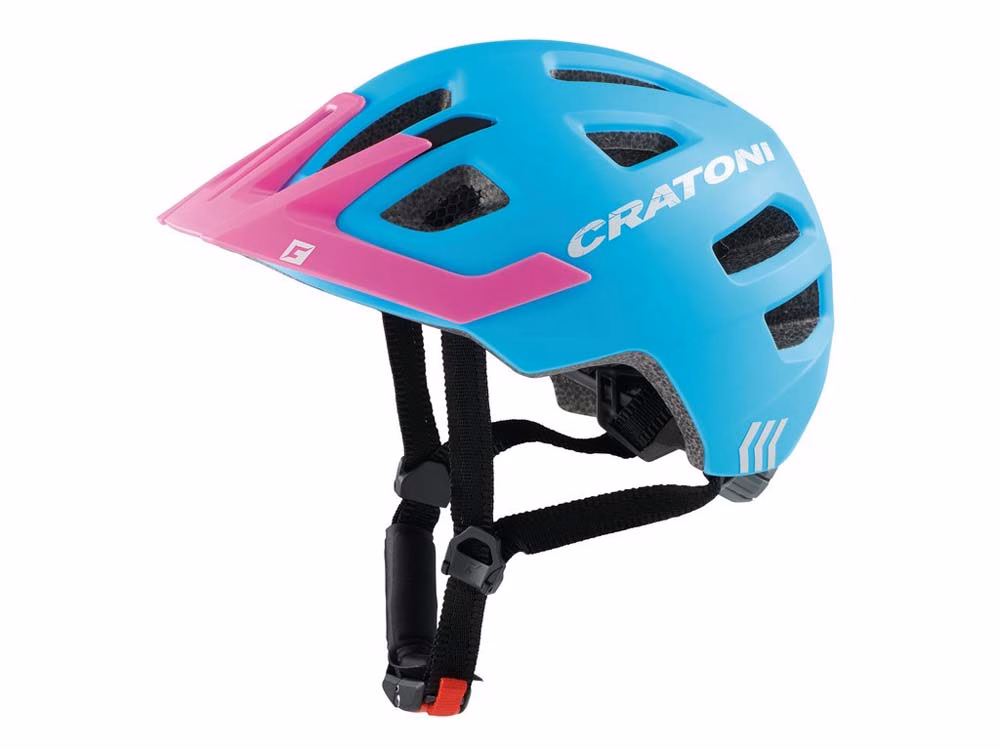 Cratoni Maxster Pro Fahrradhelm Kinder (blau / pink) Größe:46-51 cm