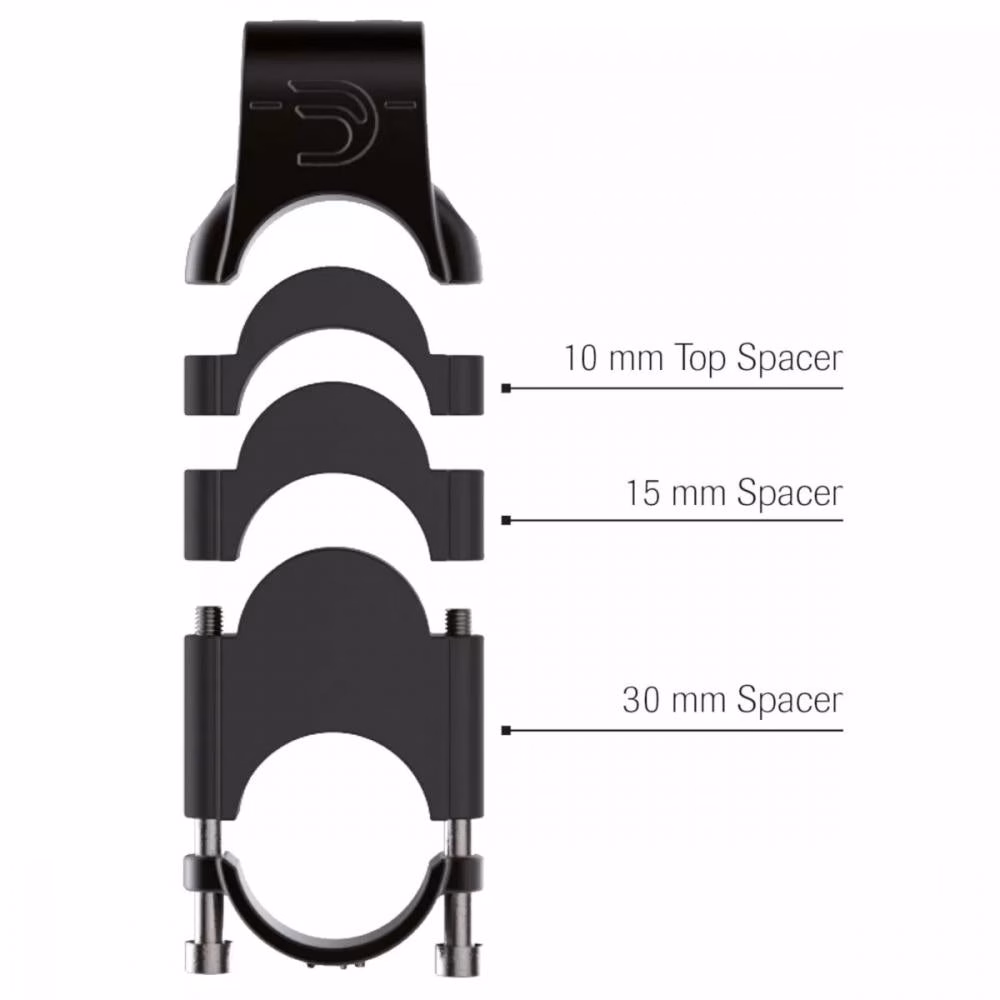 Deda Riser Spacer Kit Parabolica/Fastblack2 - 31,7 mm
