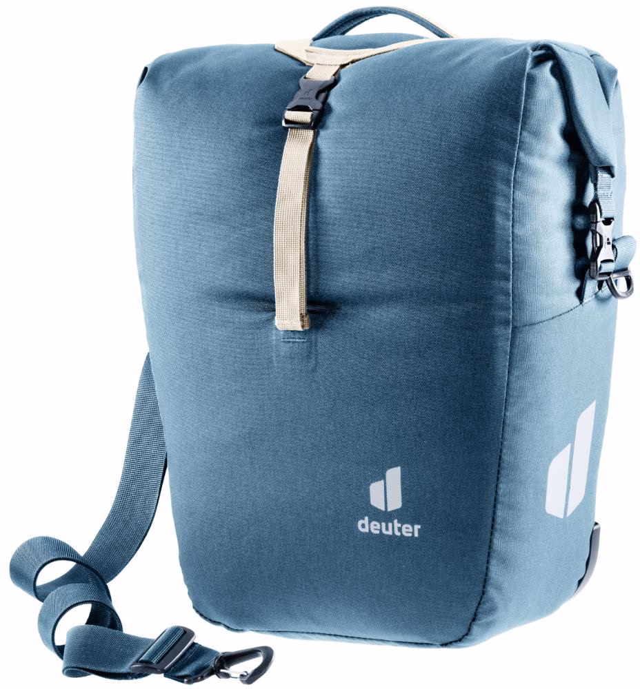 Deuter Valbona 20+5 Hinterradtasche - Gepäckträgertasche mit Roll-Top und BagFix