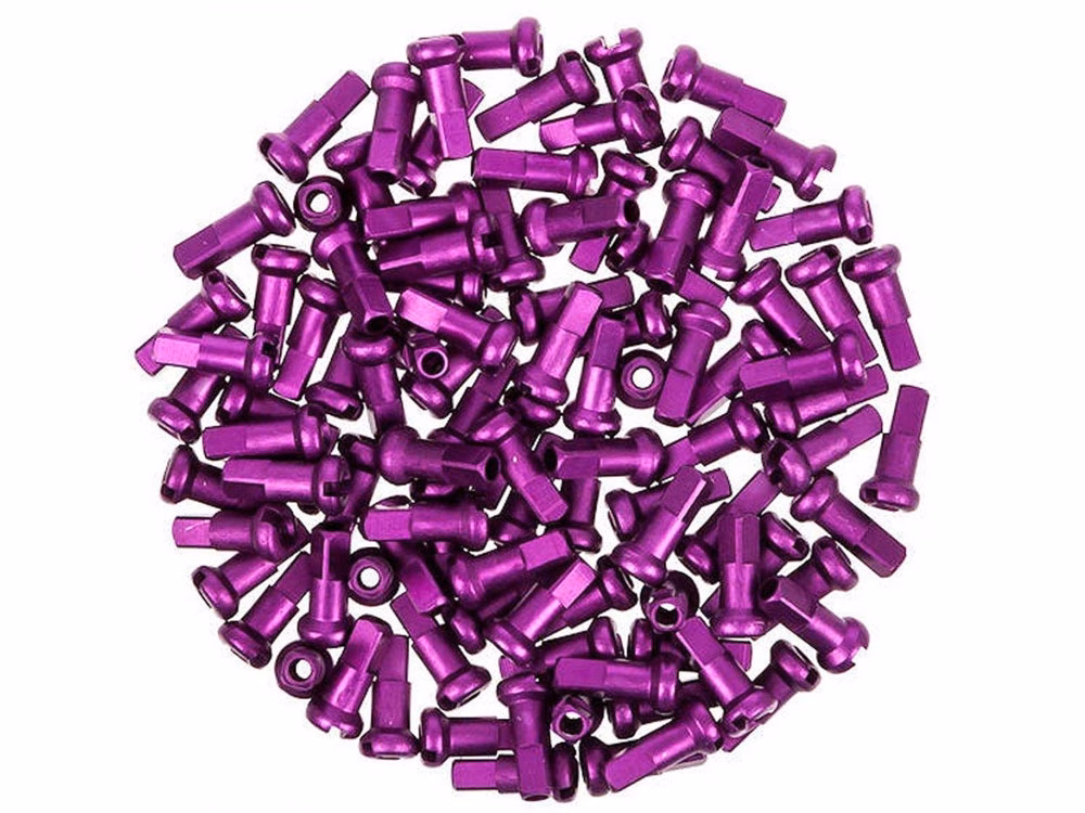 DT Swiss Alu Spoke Nipple (1.8 x 12mm | 100 pieces | violet)