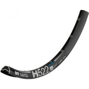 DT Swiss Felge HYBRID H 522 27,5"/25 28 Loch Schwarz - robuste E-MTB-Felge für Trail und Enduro