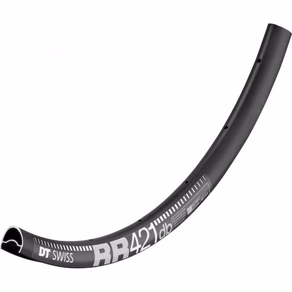 DT Swiss Felge RR 421 Asymmetric Disc 24 Loch Schwarz - leichtes Rennrad-Upgrade