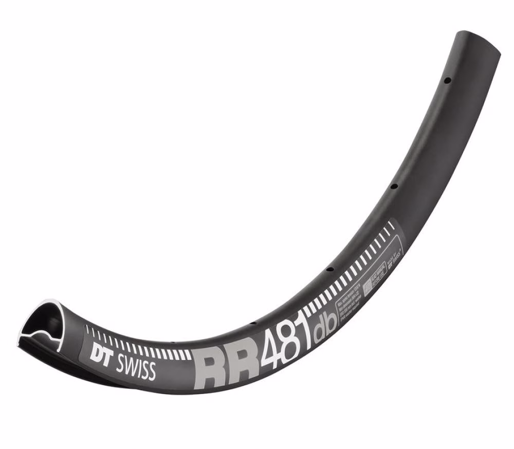 DT Swiss Felge RR 481 Disc 28"/700C 28 Loch Schwarz - robuste Gravel- und Bikepacking-Felge