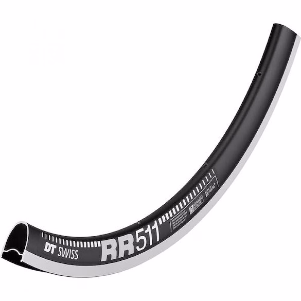 DT Swiss Felge RR 511 28"/700C 24 Loch Schwarz - steife, robuste Rennrad-Felge
