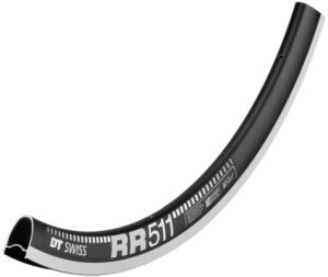 DT Swiss Felge RR 511 28"/700C 28 Loch Schwarz - steife, robuste Stradenfelge