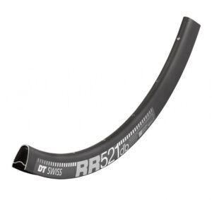 DT Swiss Felge RR 521 Disc 28"/700C 28 Loch Schwarz - robuste Gravel- und Rennradelge