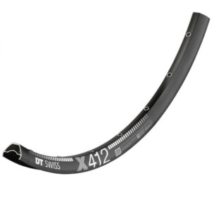 DT Swiss Felge X 412 27,5" 32 Loch Schwarz - leichte Endurance-Disc-Felge