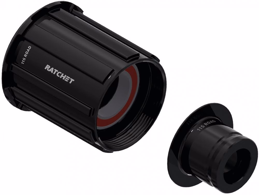 DT Swiss Freilauf/Rotor Umrüstkit Shimano für Ratchet 12 x 142 mm Rot - schnelle Naben-Umrüstung