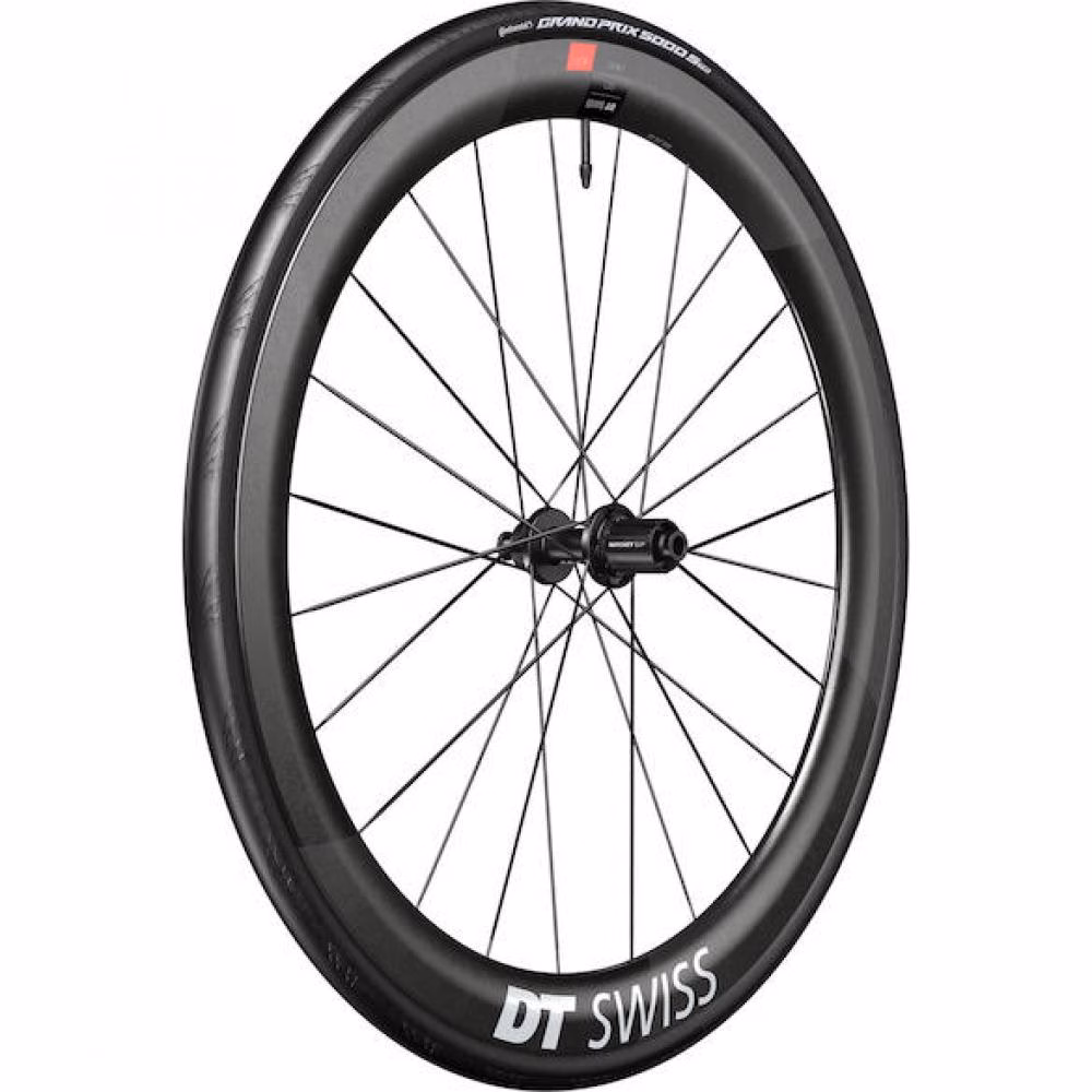 DT Swiss Laufrad ARC 1100 Dicut Disc 622 x 50 mm Schwarz - aero-optimiertes Carbon-Vorderrad